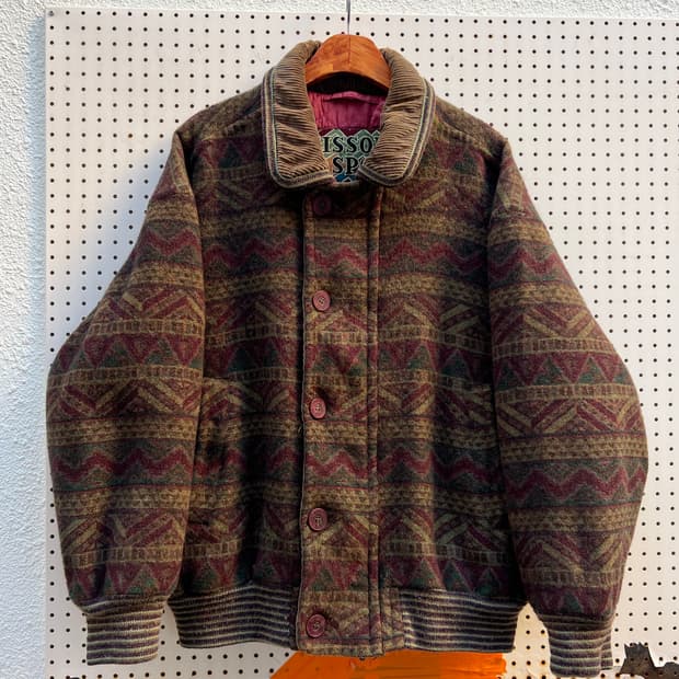 1990s MISSONI SPORT AZTEC CORDUROY 미쏘니봄버