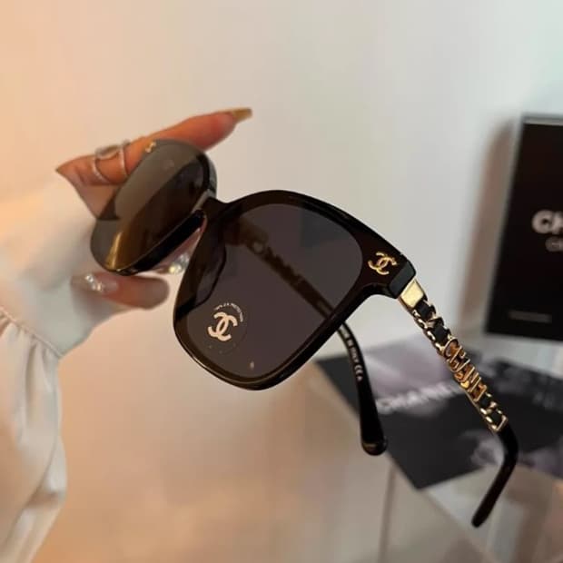 샤넬 선글라스 블랙 대각선 정품 풀셋