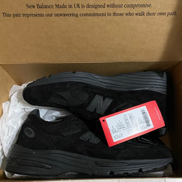 뉴발란스 991v2 메이드인 UK  블랙 그레이 280 새상품