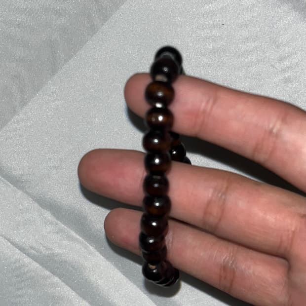 다크초코 우드 라운드팔찌