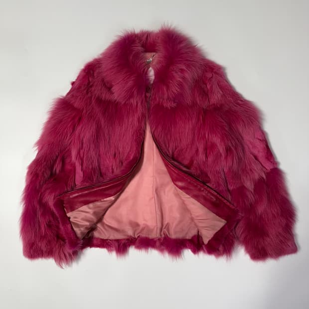 피오루치 이태리 폭스퍼 자켓 