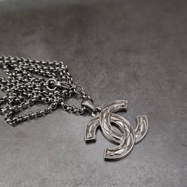 68 샤넬 빈티지 정품 목걸이 업사이클링 써지컬체인