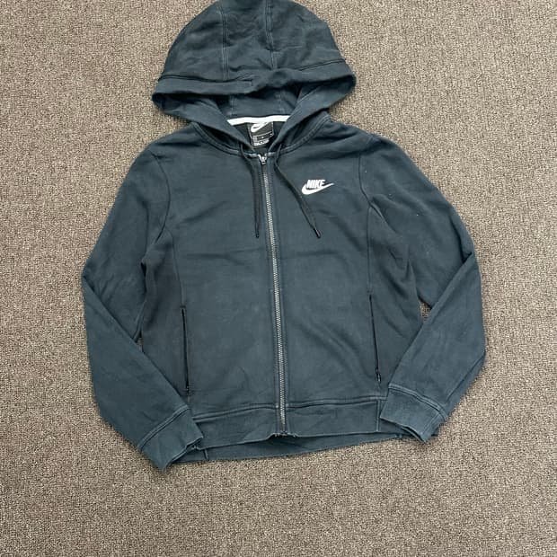 M)나이키 빈티지 여성 블랙 후드집업
