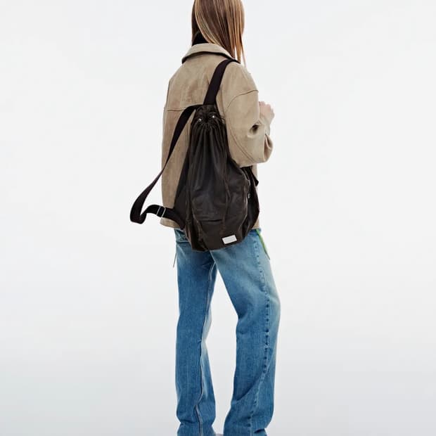 fennec 페넥 빈티지 스트링 백팩 브라운