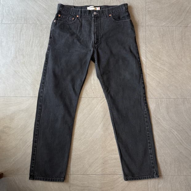 리바이스 505 데님 블랙 팬츠