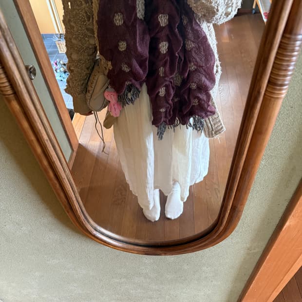 punching knit cardigan