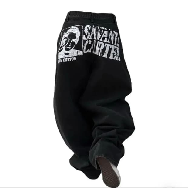 에이블리 니치스 서번 프리드 오버핏 빈티지 데님 팬츠