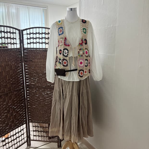 Flower Knit Cardigan
