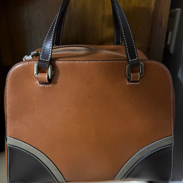 통가죽토드가방