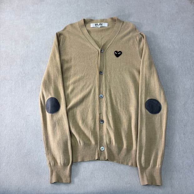 100 꼼데가르송 N-024 하트와펜 울 가디건