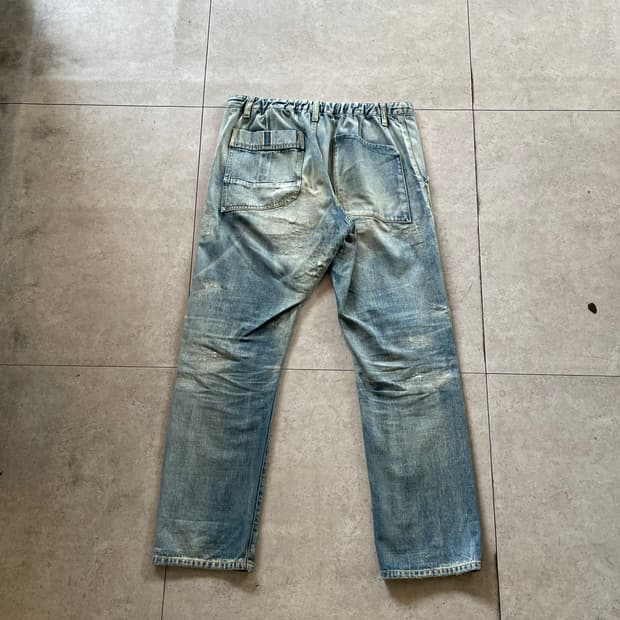 (AOZORA) 아오조라 워싱 데님 팬츠 청바지