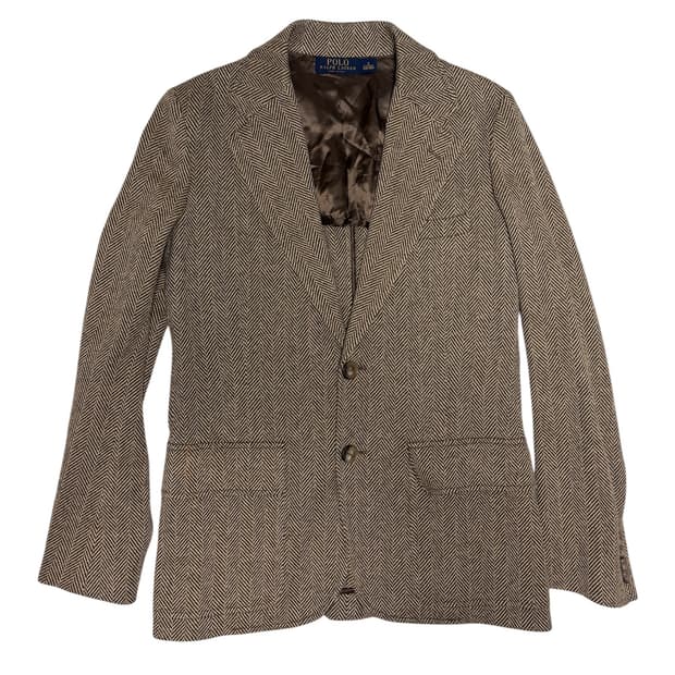 폴로 랄프로렌 여성 헤링본 실크 블렌드 블레이저 자켓 4사이즈