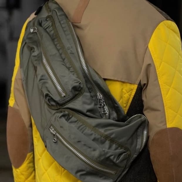 준야와타나베 나일론 트윌 바디 백