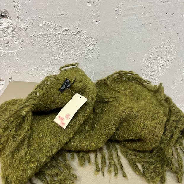 zephyrus 모헤어 숄 머플러 미사용품