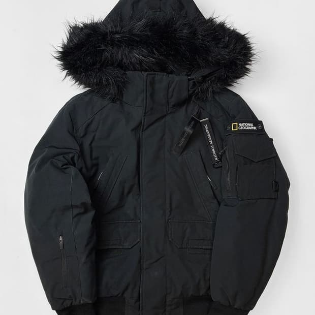 내셔널지오그래픽 20ss 덕다운 타루가 퍼 트리밍 숏 패딩 PN5246