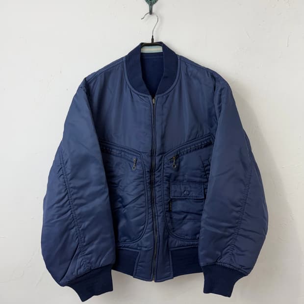 MEN's BA-TSU 1990AW 리버서블 나일론 카고 봄버