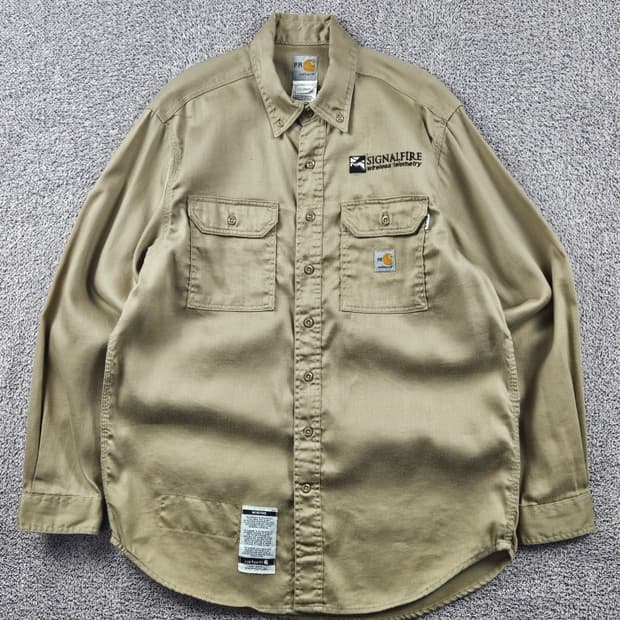 FR 칼하트 파이로세이프 포켓 워크 셔츠 ( L추정 ) / 11285