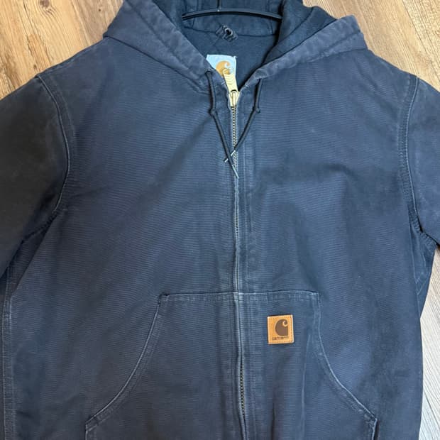 칼하트 샌드스톤 덕 액티브 후드자켓 J130-BLK 블랙