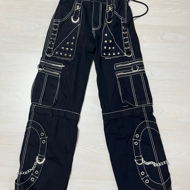 tripp nyc bondage strap chain 팬츠