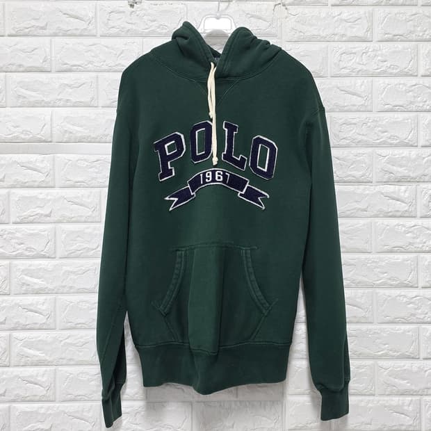 폴로 랄프로렌 그린 후드티 L