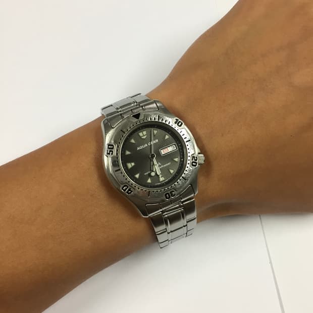 90s seiko alba aqua gear day-date
