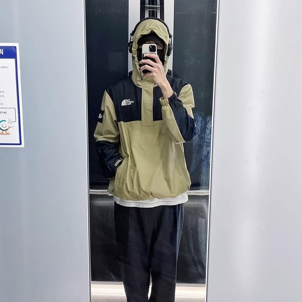 노스페이스 화이트라벨 바람막이 L