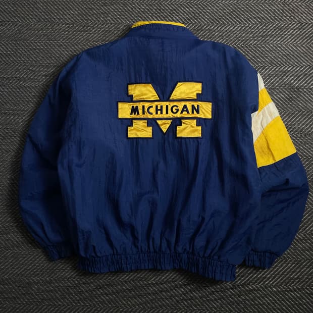 90s 올드스쿨 USA 미시건 컬리지 점퍼o 4589