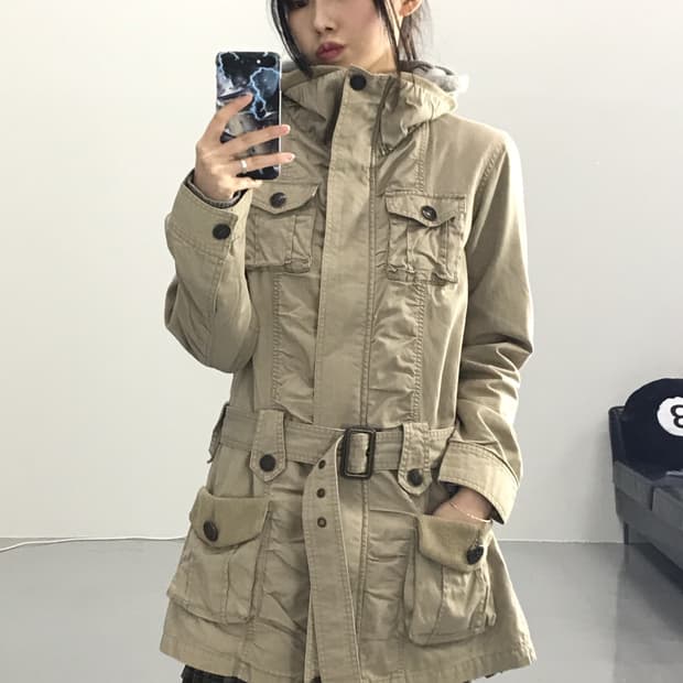 Von Dutch Y2K Belted High-Neck Jacket