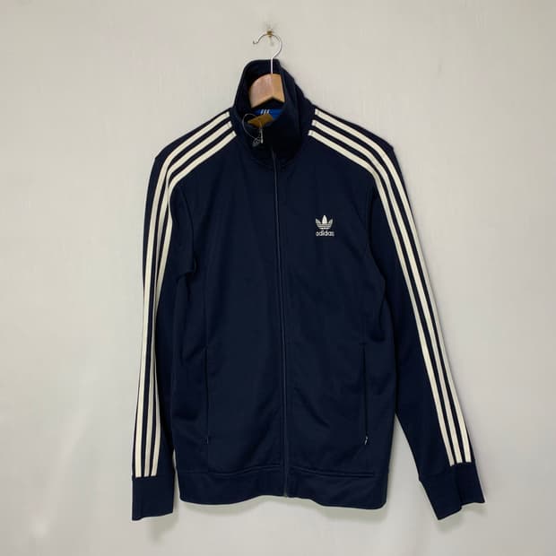 아디다스 네이비 삼선 트랙탑 105 빈티지 져지 남녀공용