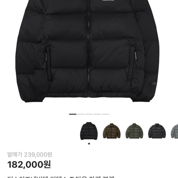 디스이즈네버댓 퍼텍스 T다운 패딩 XL