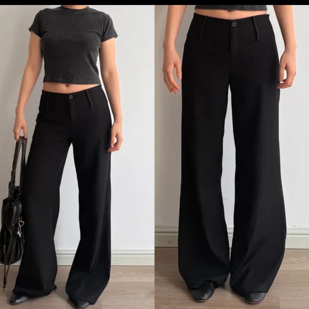 로우라이즈 와이드슬랙스