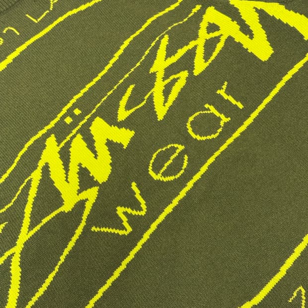 스투시 라구나 아이콘 스웨터 그린