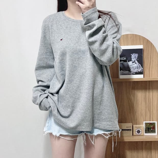 [정품] 타미 그레이 와플 긴팔티 [ L ]