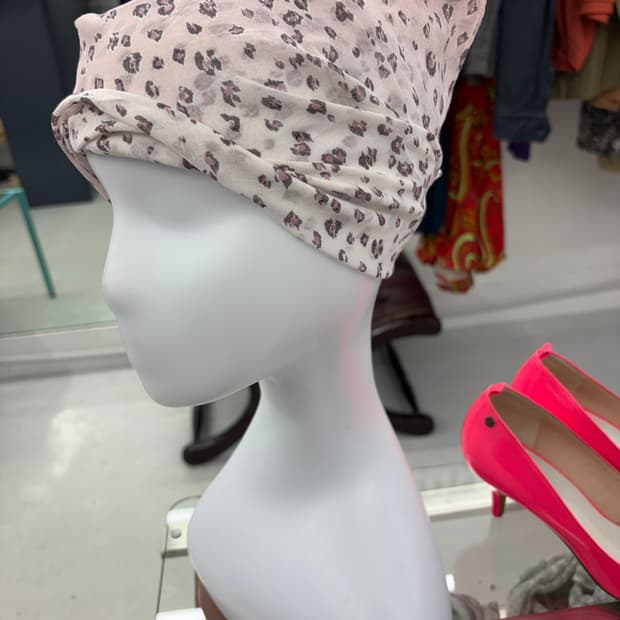 랑방 레오파드 행거치프