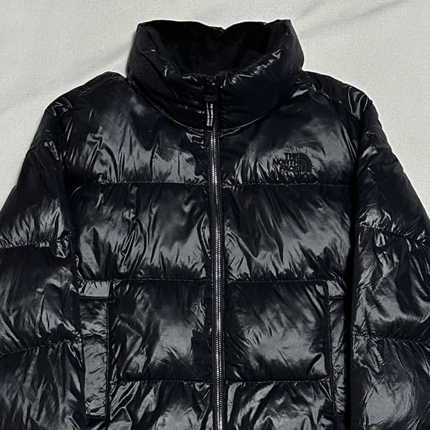 S 노스페이스 여성용 글로우 크롭 유광 패딩