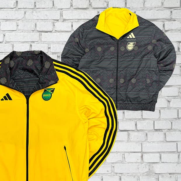 아디다스 자메이카 축구 국대 리버시블 양면 점퍼 M