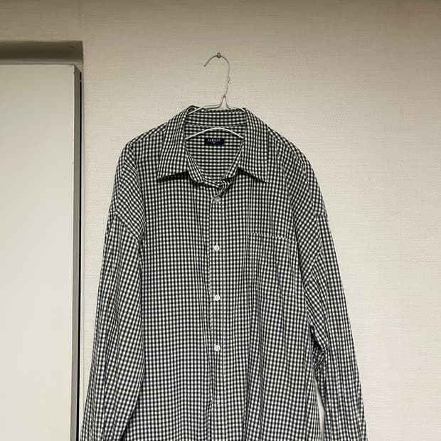 테이크이지 깅엄셔츠 오버핏 m
