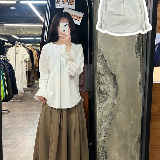 빈티지 블라우스 화이트 #csz3655