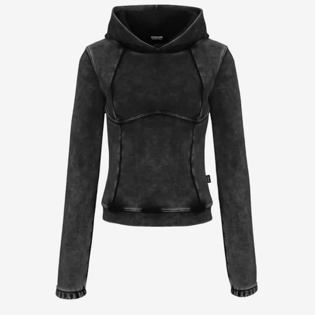 오도어 멘트 후드티