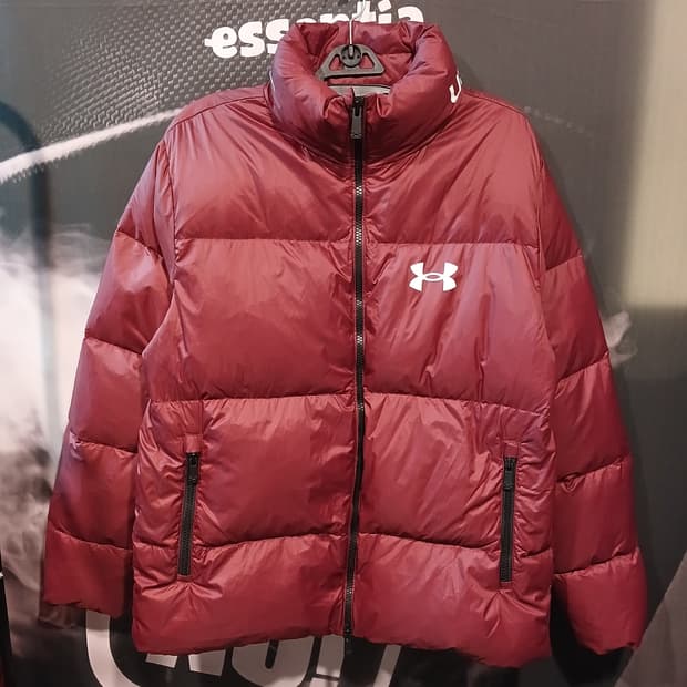 언더아머 패딩 점퍼 버건디