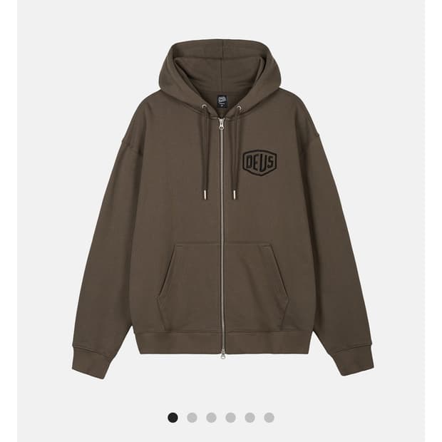 S로 교환도 받아요!)데우스 후드집업 올리브
