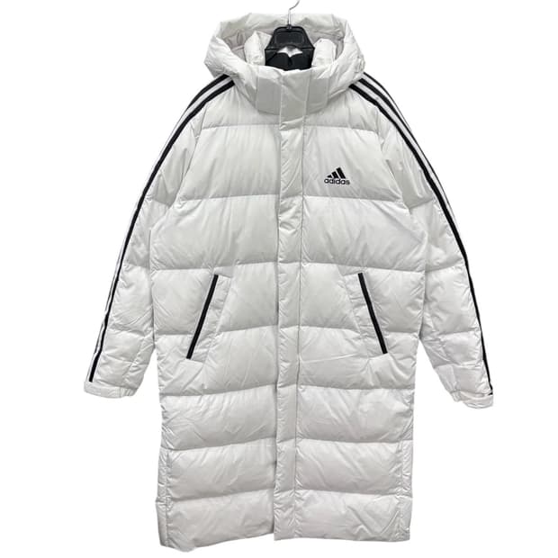 아디다스 후드탈착 다운 롱패딩