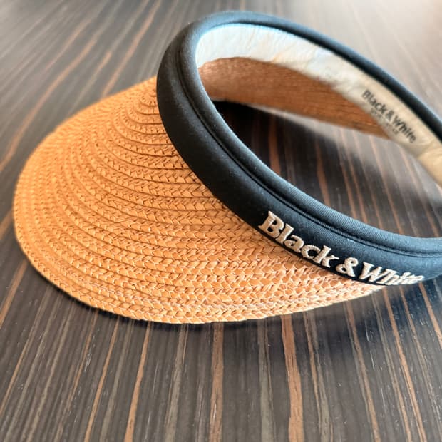 [블랙앤화이트] 라탄 썬캡