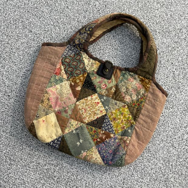 빈티지 퀄팅 토트백 0429M