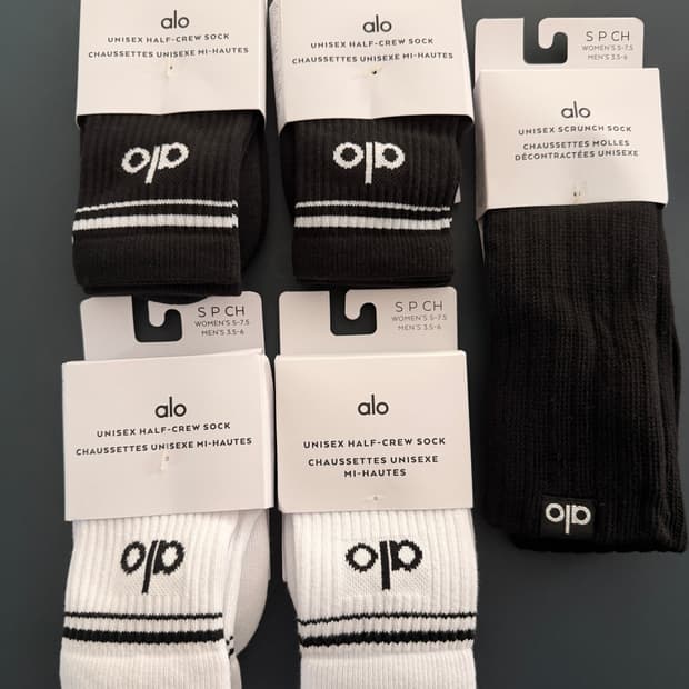 Alo 알로 삭스 양말 S M L 새상품