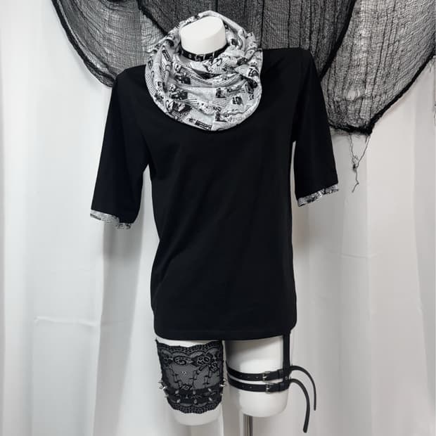 printing drape hood t-shirt