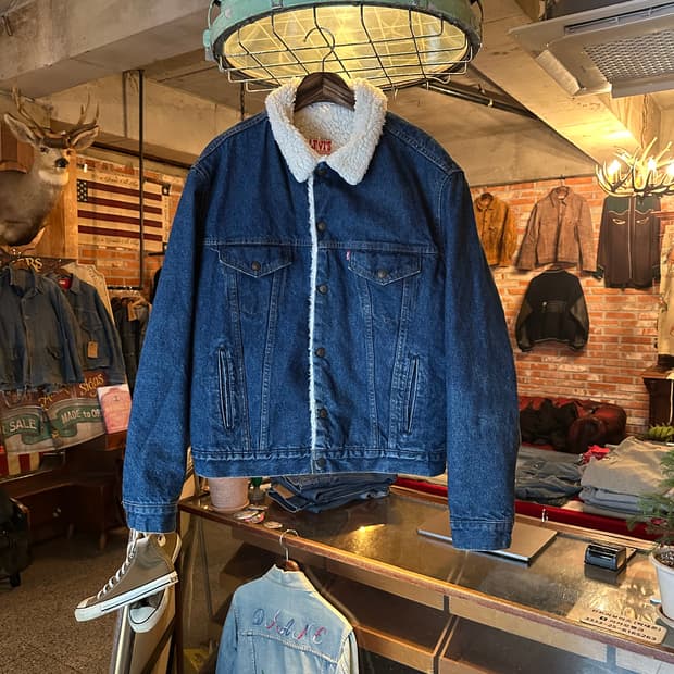90s USA 빈티지 리바이스 3세대 셰르파 데님 자켓