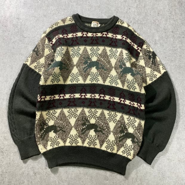 [L] JOHN HENRY 존 헨리 빈티지 울 스웨터