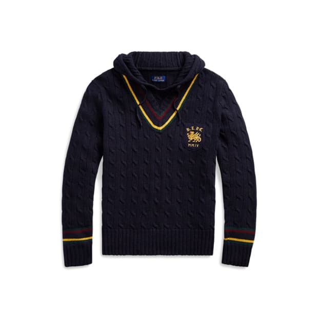 Polo Cotton-Cashmere Cricket Hoodie