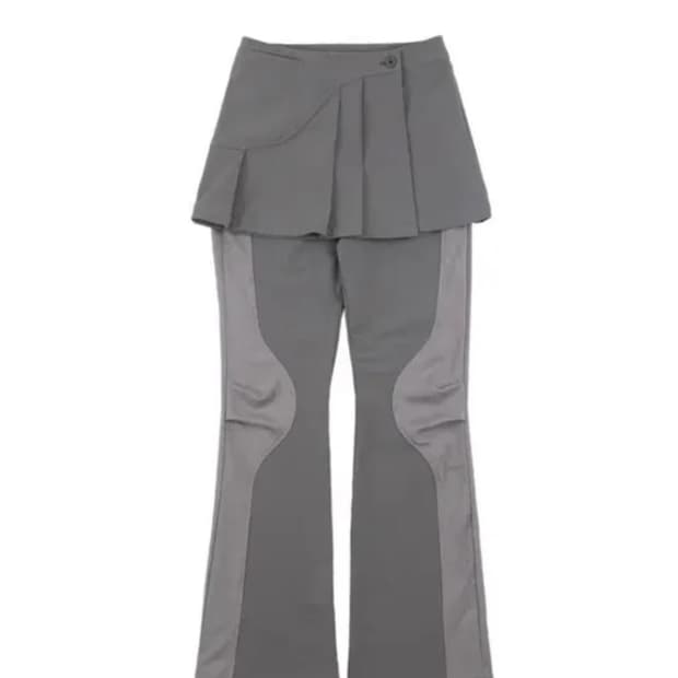 Ojos 오호스 투웨이 플리츠 스커트팬츠 그레이